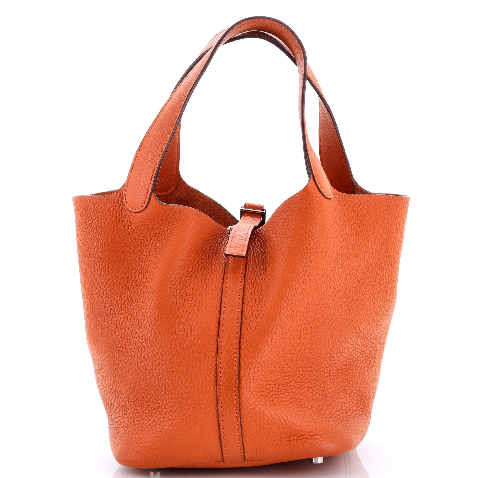 Pre-Owned Hermes Picotin Lock Bag Clemence MM, Main, color, 