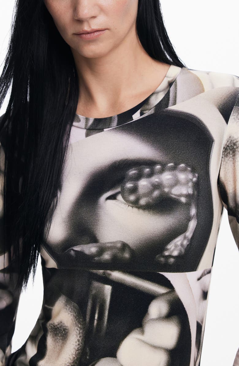 Desigual Surrealismo Long Sleeve T-Shirt, Alternate, color, 