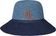 Lauren Ralph Lauren Color Block Crochet Bucket Hat
