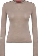 PCFG Silken Touch Sheer Long-Sleeve Top