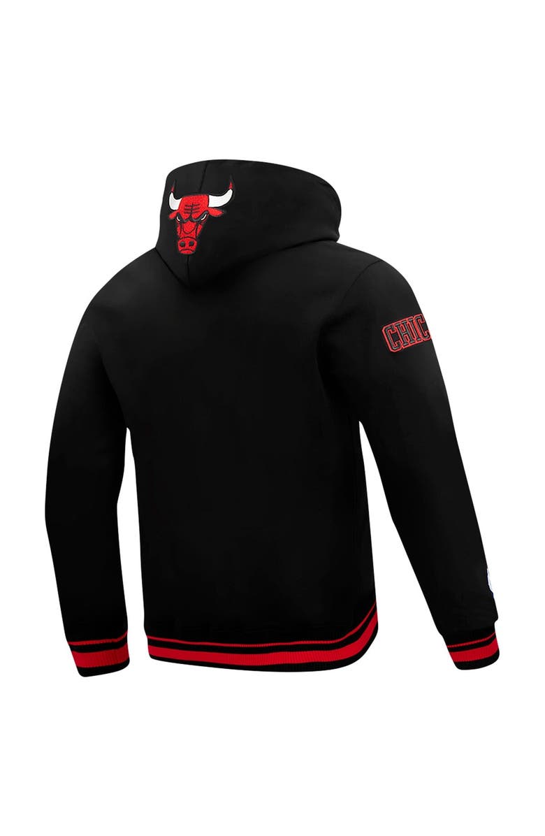 PRO STANDARD Men's Pro Standard Black Chicago Bulls Area Code Pullover Hoodie, Alternate, color, Black