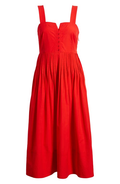 The Great Day Break Sleeveless Pleated Midi Dress
