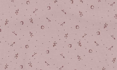 Maniere Manière Petals & Polka Dots Ruffle Accent Cotton Footie In Purple