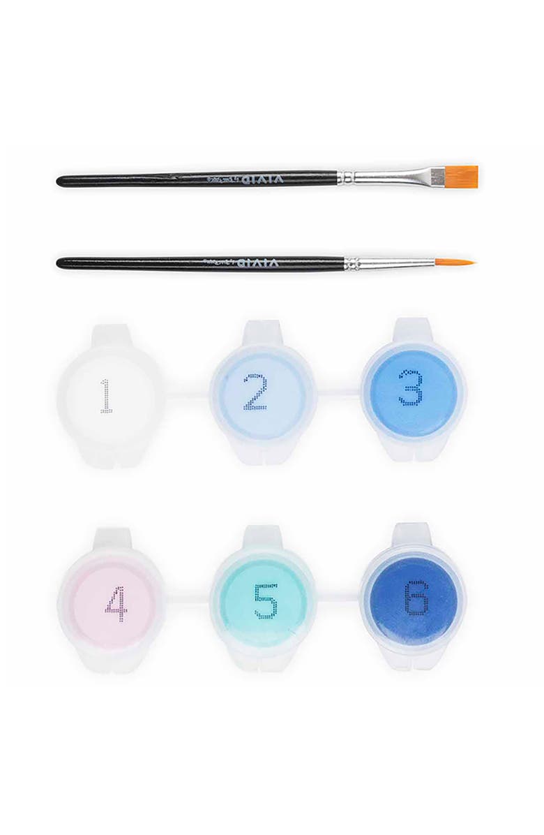 Brea Reese Vivid Acrylic Mini Paint By Numbers, Balloon Dog, 6 x 6 Inch Canvas, Alternate, color, Multicolored