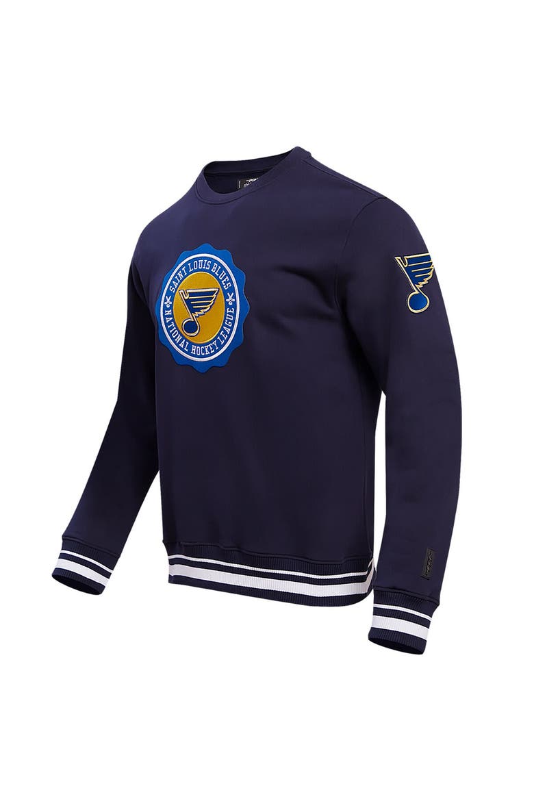 Men's Pro Standard Navy St. Louis Blues Crest Emblem Pullover Sweatshirt, Alternate, color, Navy