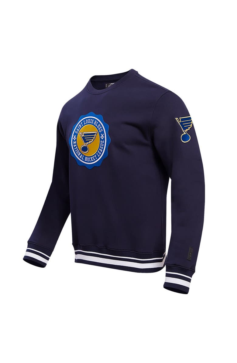 PRO STANDARD Men's Pro Standard Navy St. Louis Blues Crest Emblem Pullover Sweatshirt, Alternate, color, 