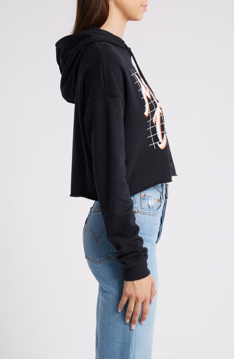 WEAR by Erin Andrews Women's WEAR by Erin Andrews Black Miami Dolphins Domestic Cropped Pullover Hoodie, Alternate, color, Black