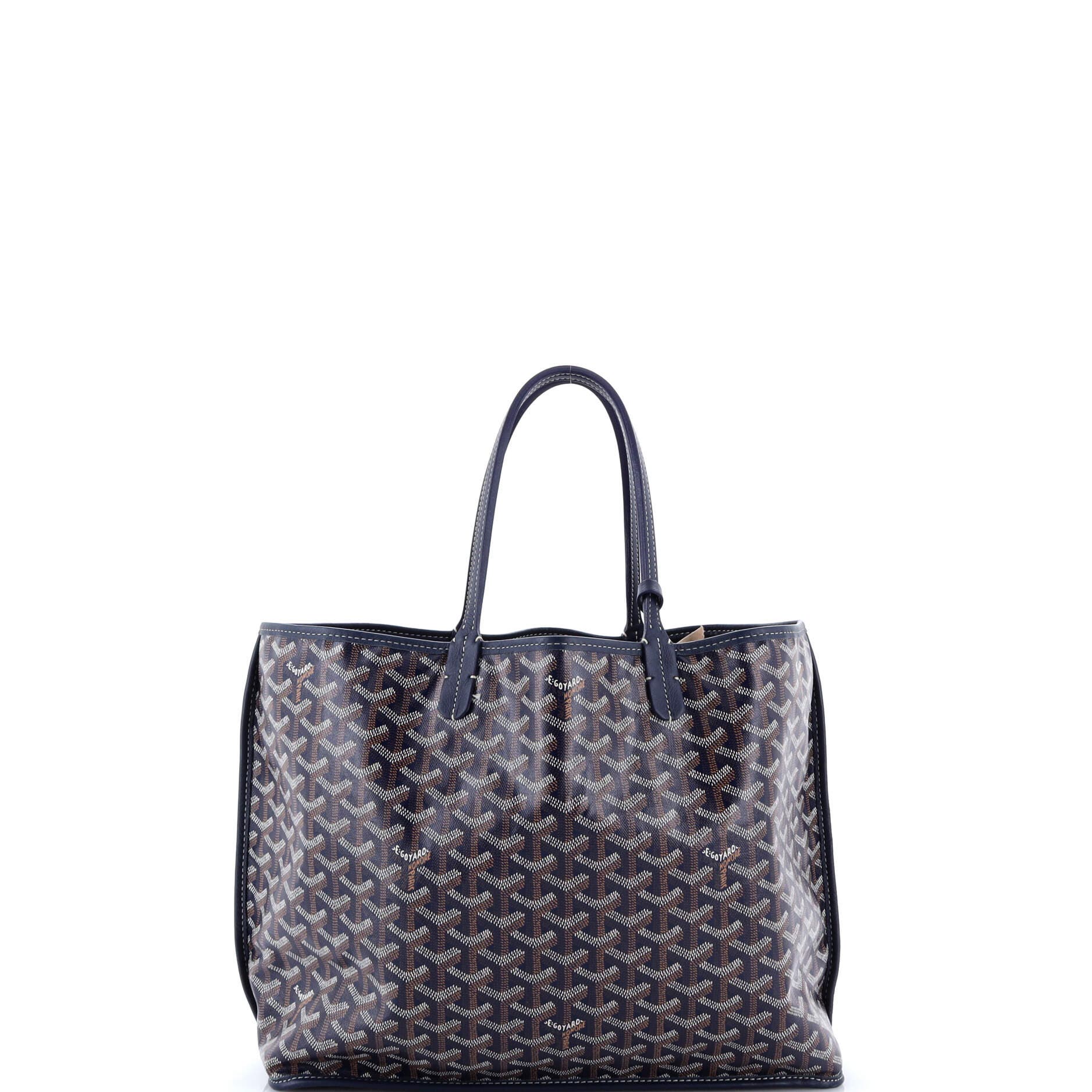 Pre-Owned Goyard Anjou Reversible Tote Coated Canvas PM, Alternate, color, Blue