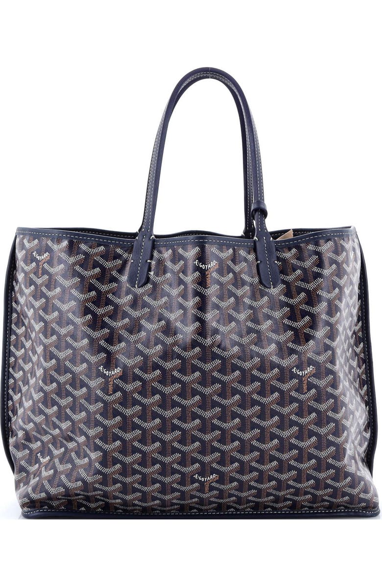 Pre-Owned Goyard Anjou Reversible Tote Coated Canvas PM, Alternate, color, Blue