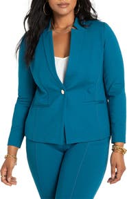 ELOQUII The Ultimate Stretch One-Button Blazer