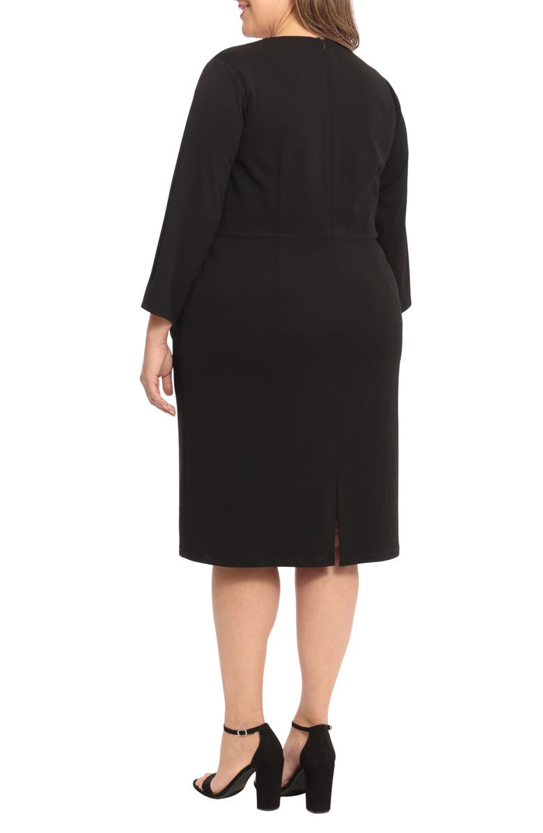 Maggy London Tuxedo Style Midi Dress, Alternate, color, 