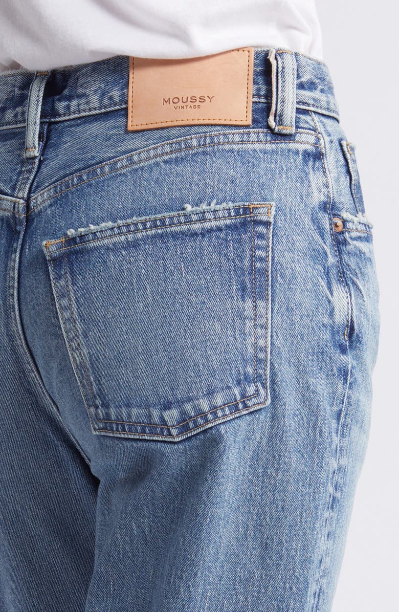 MOUSSY VINTAGE MV Mabel High Waist Distressed Wide Straight Leg Jeans, Alternate, color,