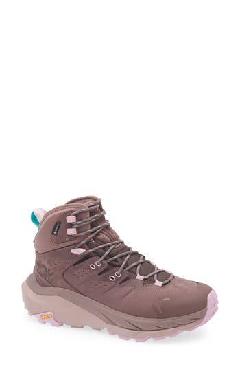 Hoka Kaha 2 Gtx Waterproof Hiking Boot In Smoky Quartz/quartzite