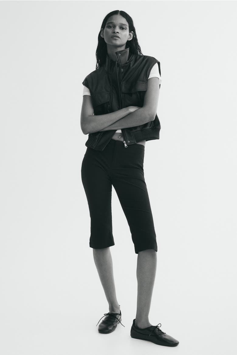 Oversized Coated Vest, Alternate, color, Black