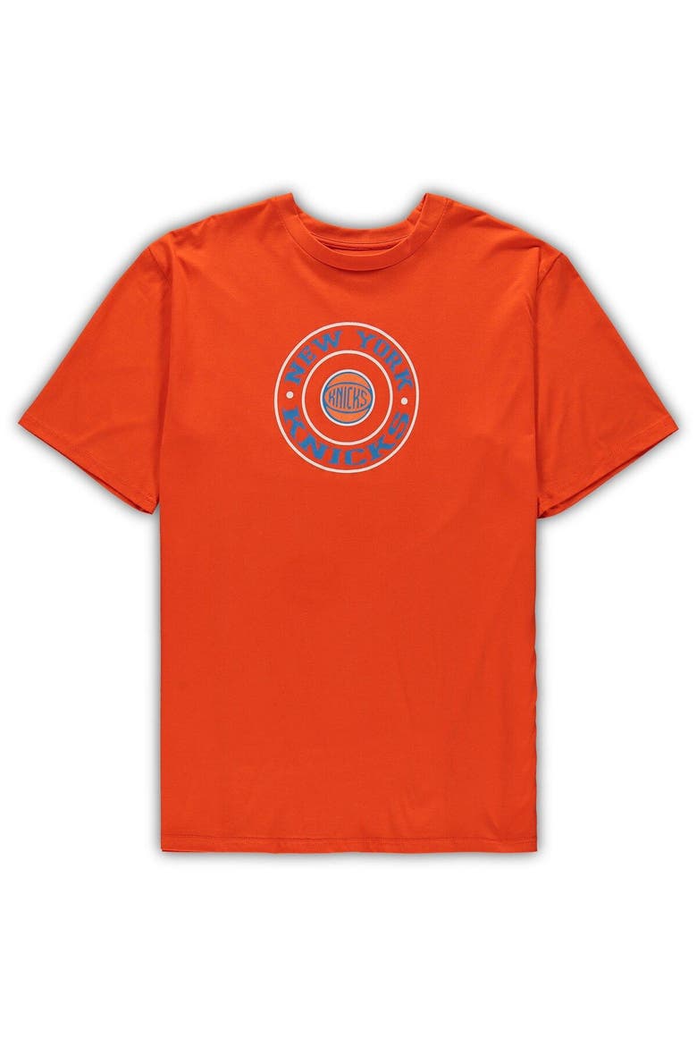 Men's Concepts Sport Orange/Blue New York Knicks Big & Tall T-Shirt & Shorts Sleep Set, Alternate, color, Orange