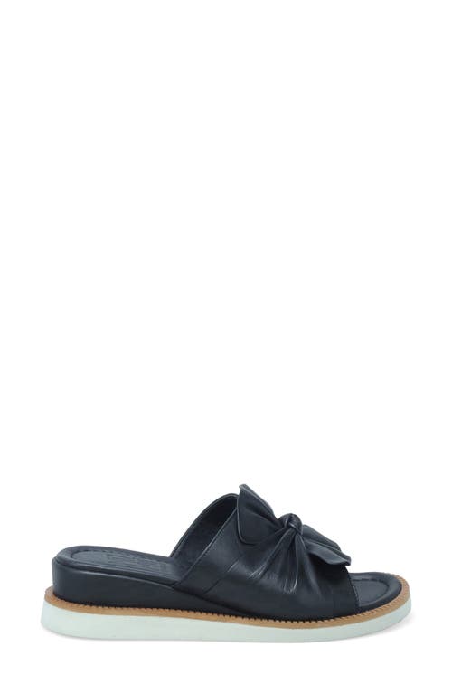 Miz Mooz Evy Platform Wedge Slide Sandal In Black