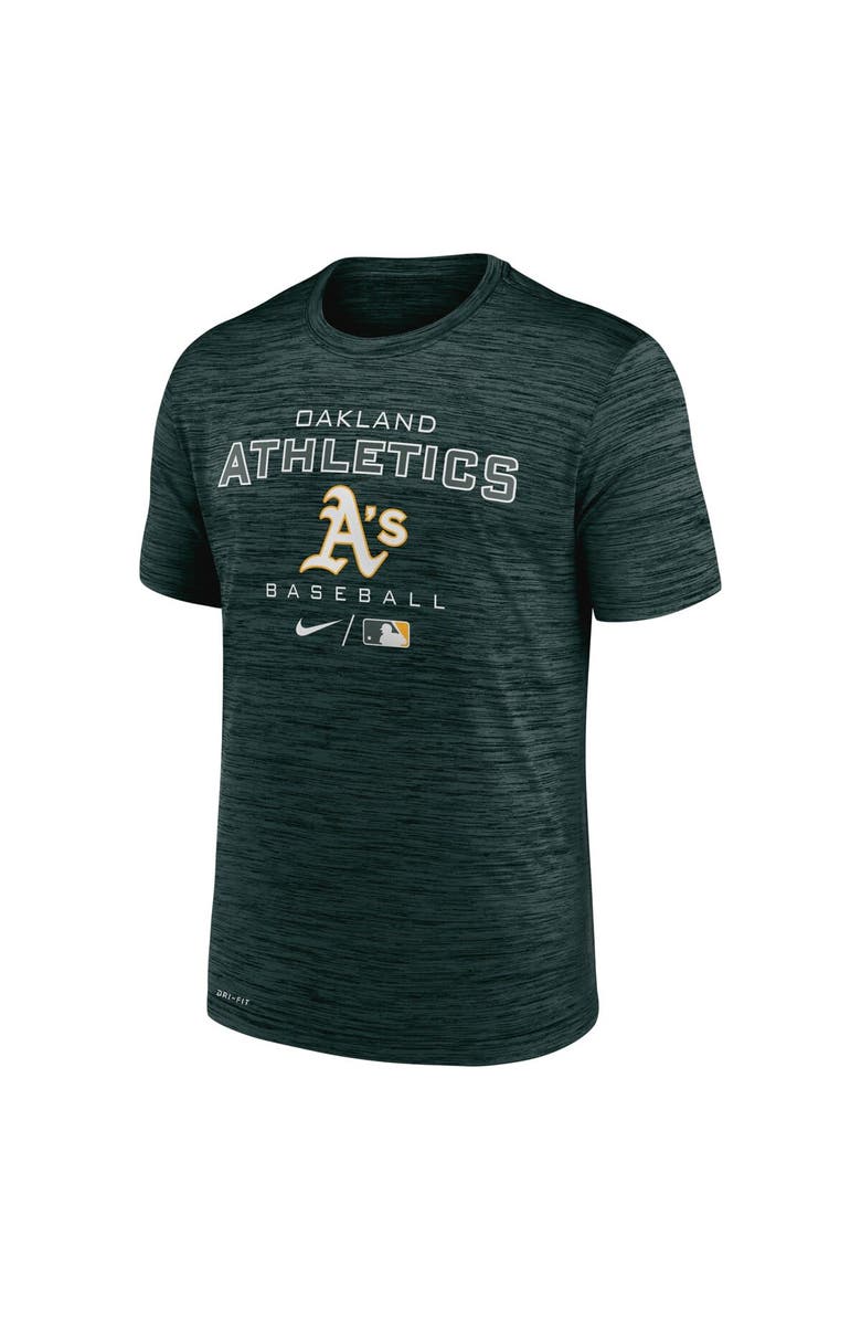 Nike Men's Nike Green Oakland Athletics Authentic Collection Velocity Practice Performance T-Shirt, Alternate, color,