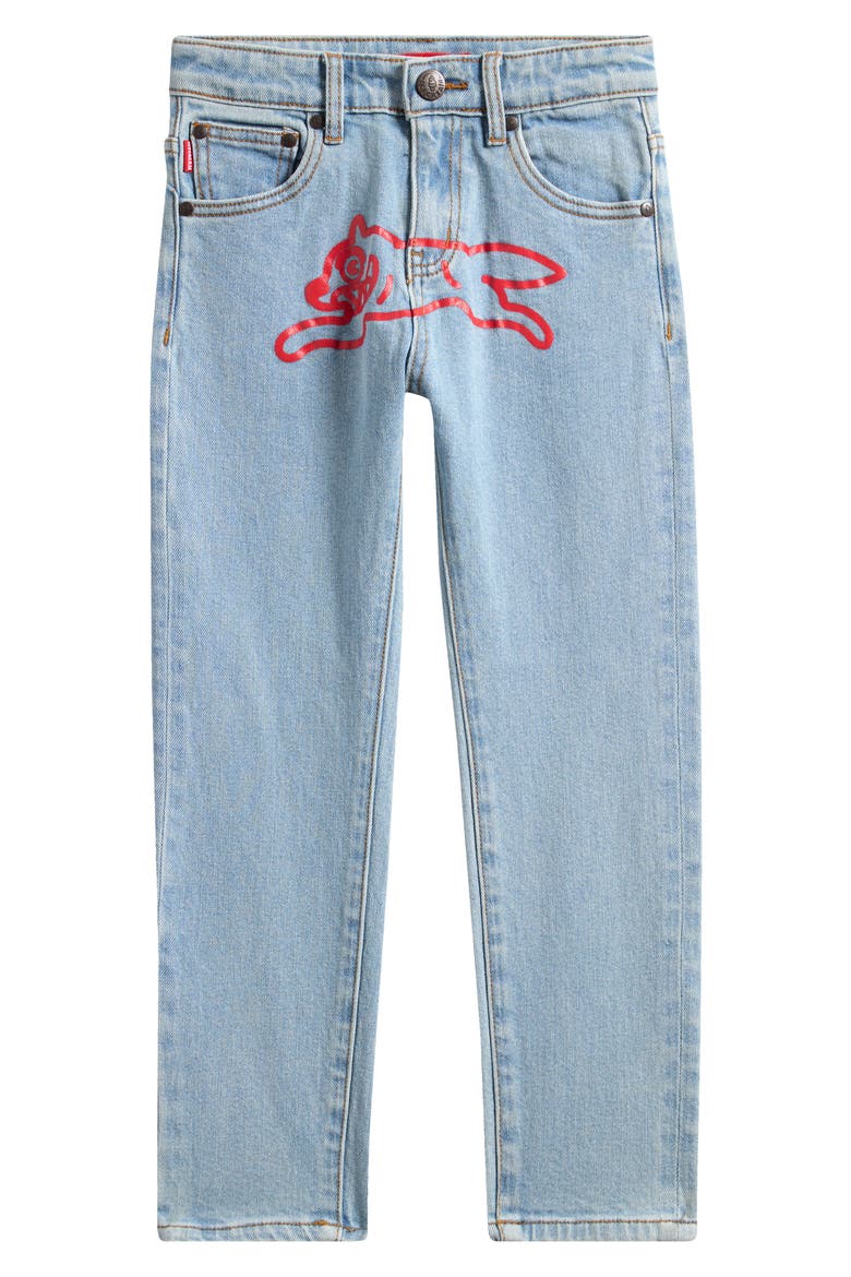 Kids' Running Dog Graphic Jeans, Main, color, FRESH AIR