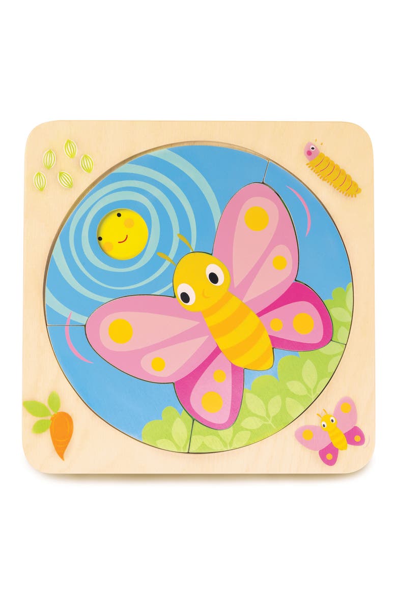 Butterfly Life Puzzle, Main, color, RED