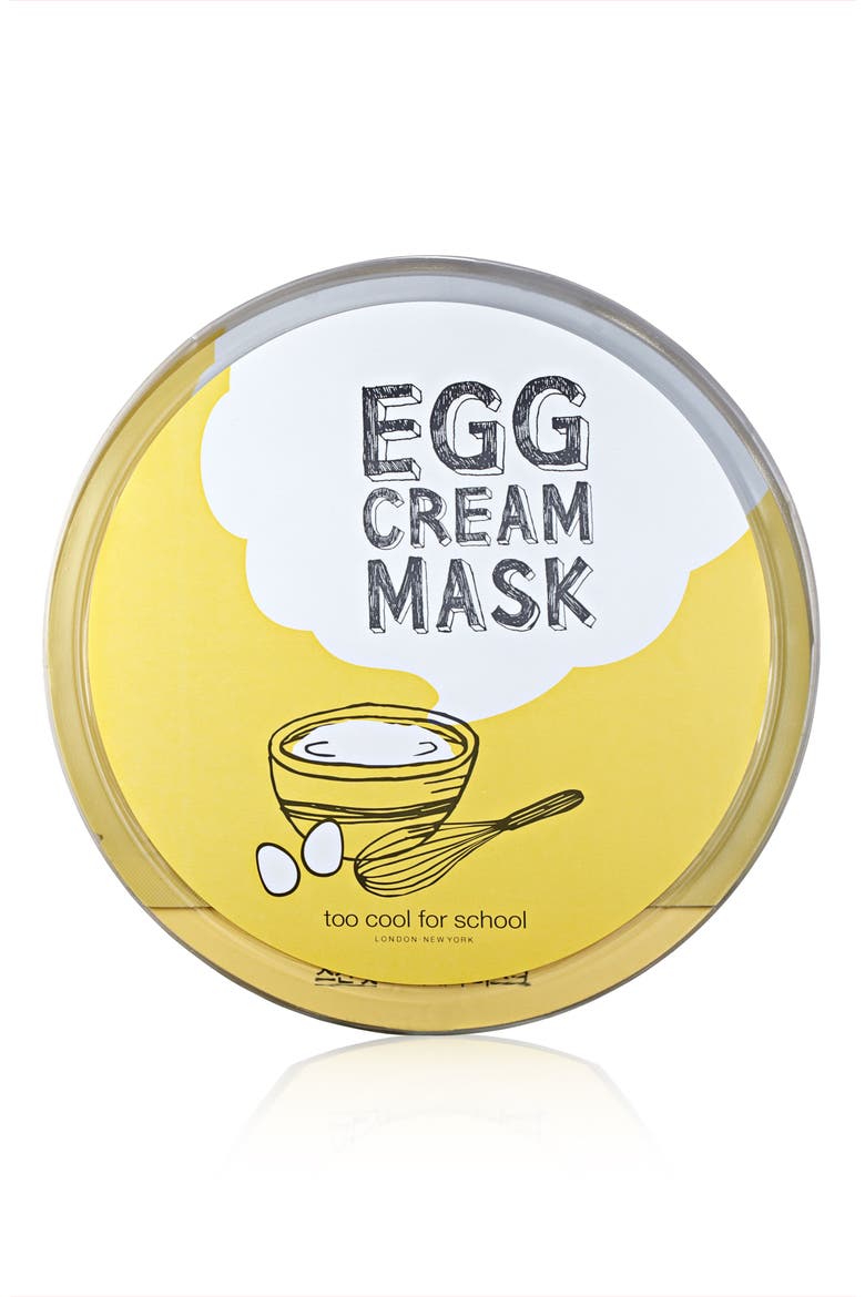 Egg Cream Microfiber Sheet Mask, Main, color, NONE