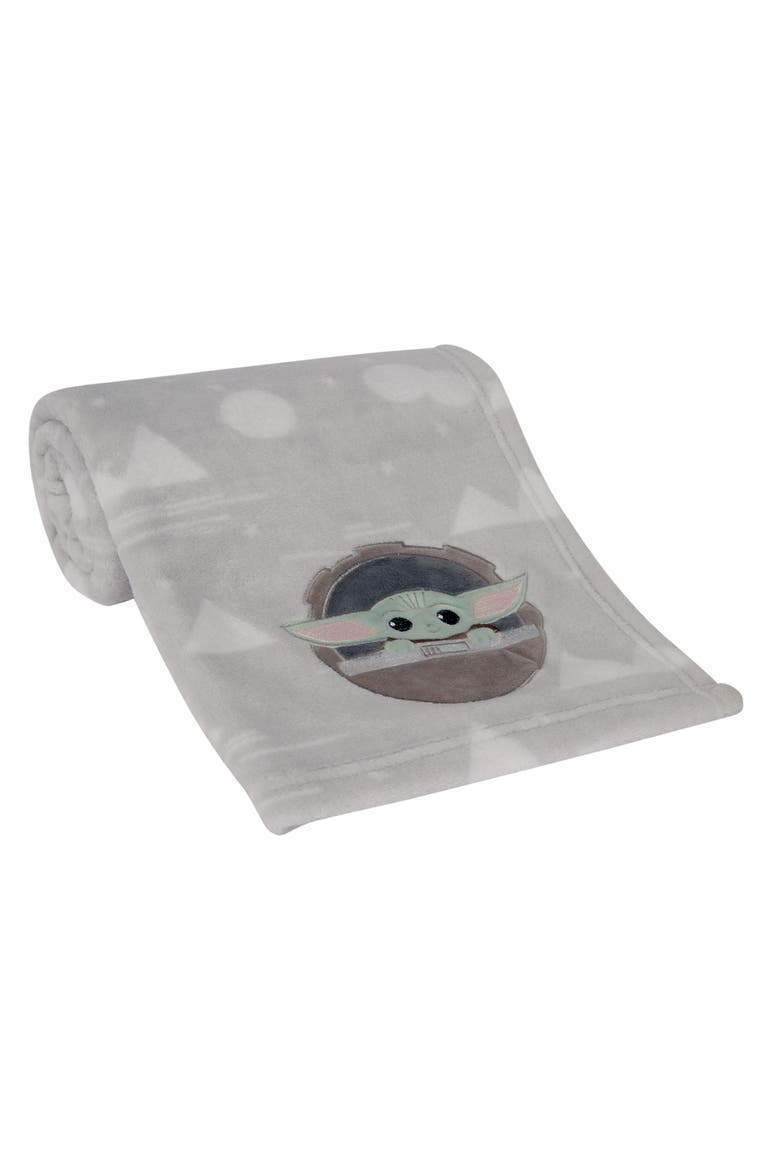 Star Wars Mandalorian The Child/Baby Yoda Fleece Baby Blanket, Alternate, color, Gray