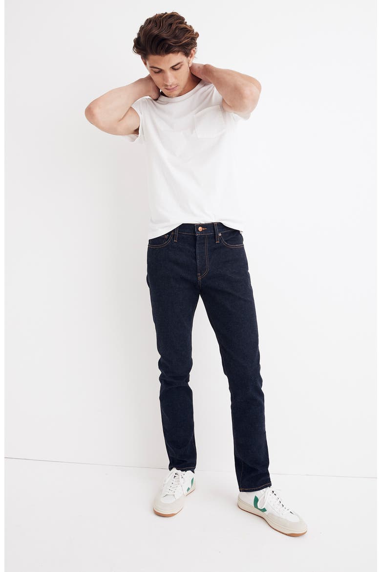 Slim Fit Jeans, Alternate, color, RINSE