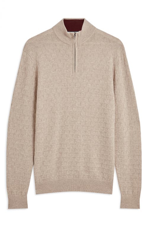 Ted Baker Jeremee Quarter Zip Sweater In Multi