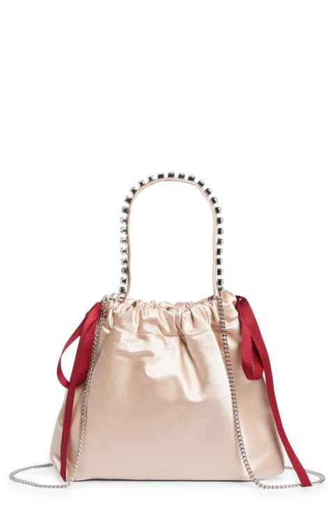 Mini Drawstring Top Handle Bag