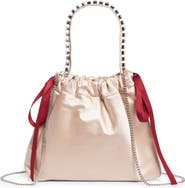 Jimmy Choo Mini Drawstring Top Handle Bag