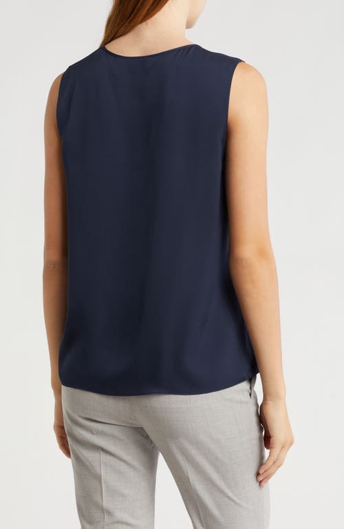 Theory Modern Sleeveless Silk Top In Nctrn Way