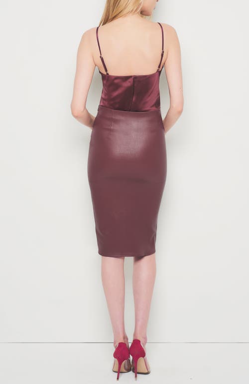 As By Df Claude Stretch Leather Skirt