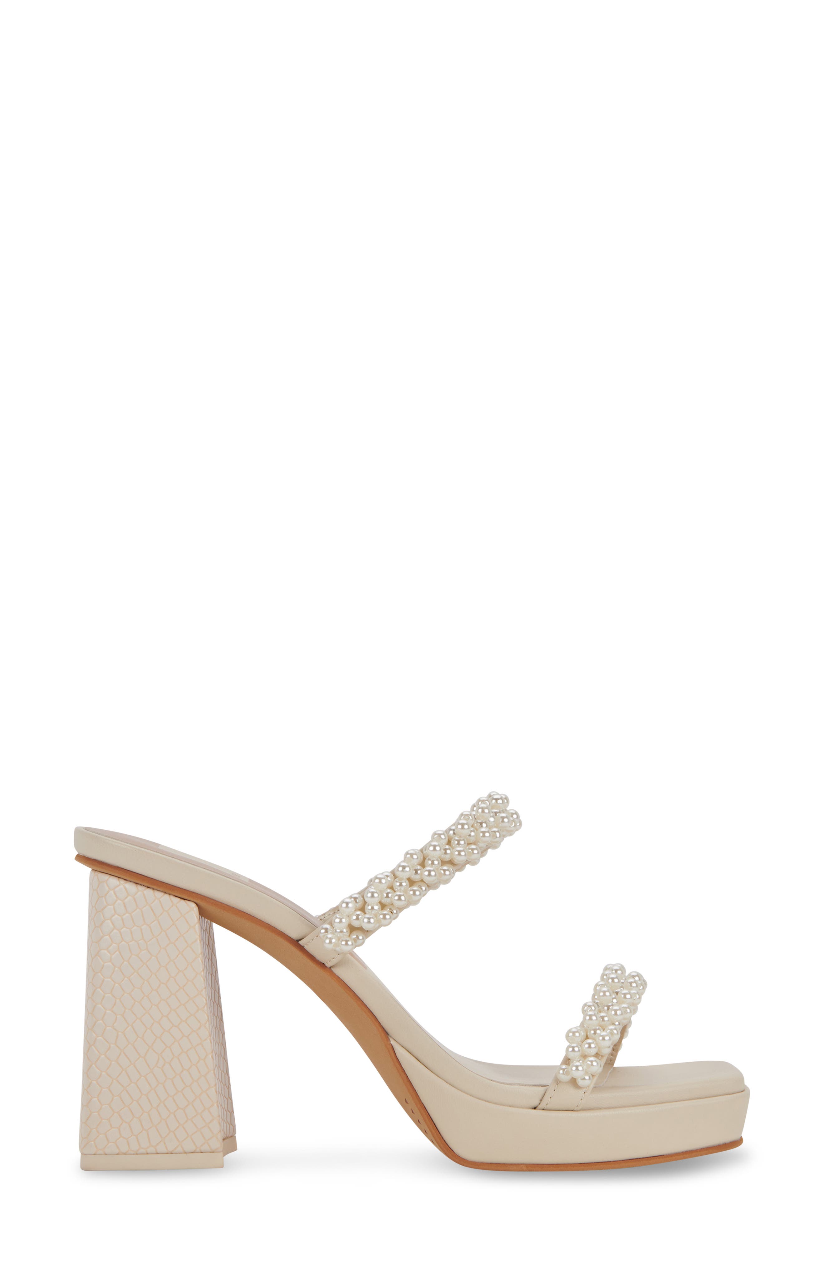 Dolce Vita Ariele Imitation Pearl Platform Sandal, Alternate, color, 