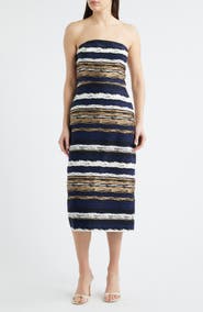 Sam Edelman Strapless Brocade Dress