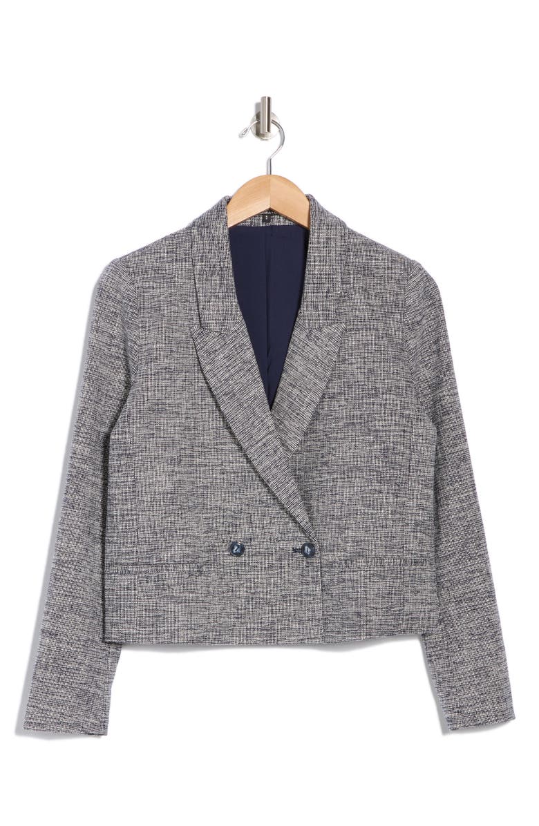Amanda & Chelsea Bouclé Blazer, Alternate, color, Navy
