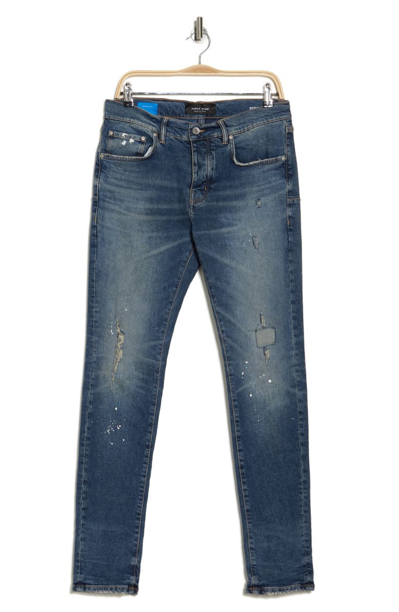 PURPLE BRAND Distressed Skinny Jeans, Alternate, color,