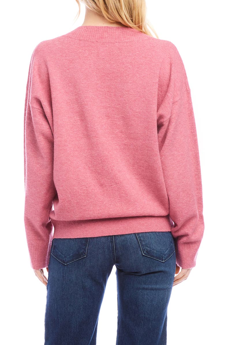 Karen Kane Oversize V-Neck Sweater, Alternate, color,