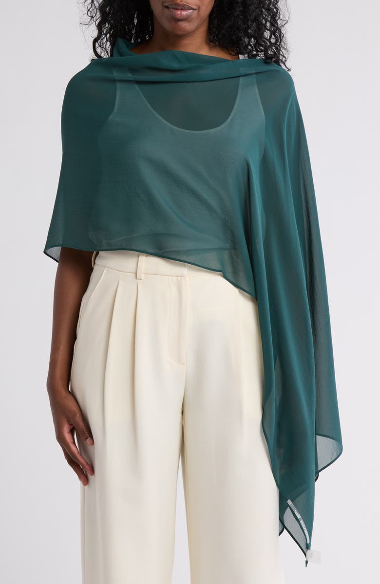 Eileen Fisher Silk Poncho, Main, color,
