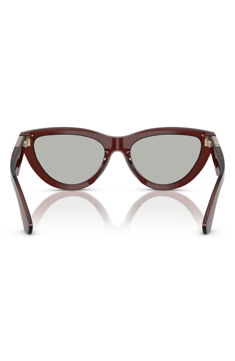 Burberry 55mm Cat Eye Sunglasses, Alternate, color, Brown