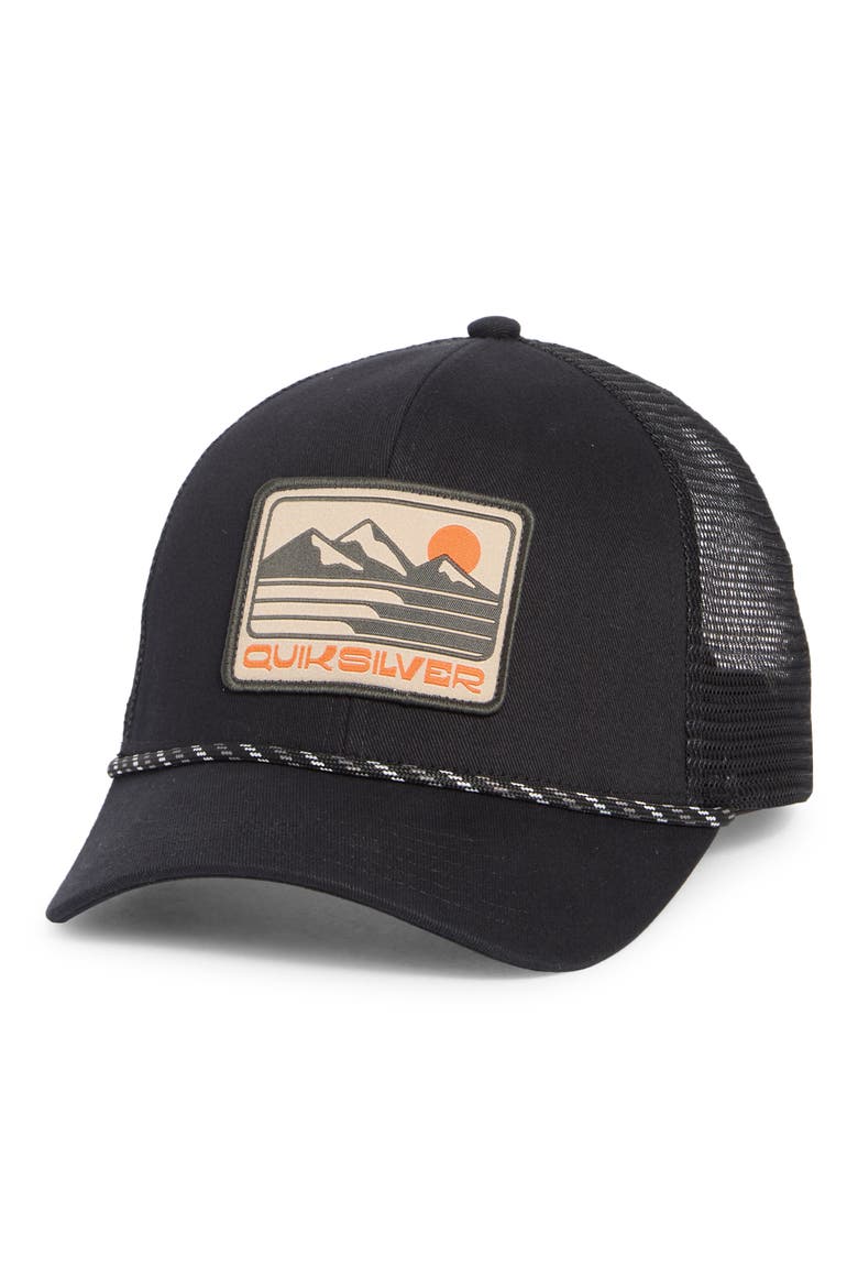 Final Days Mesh Trucker Hat, Main, color, BLACK