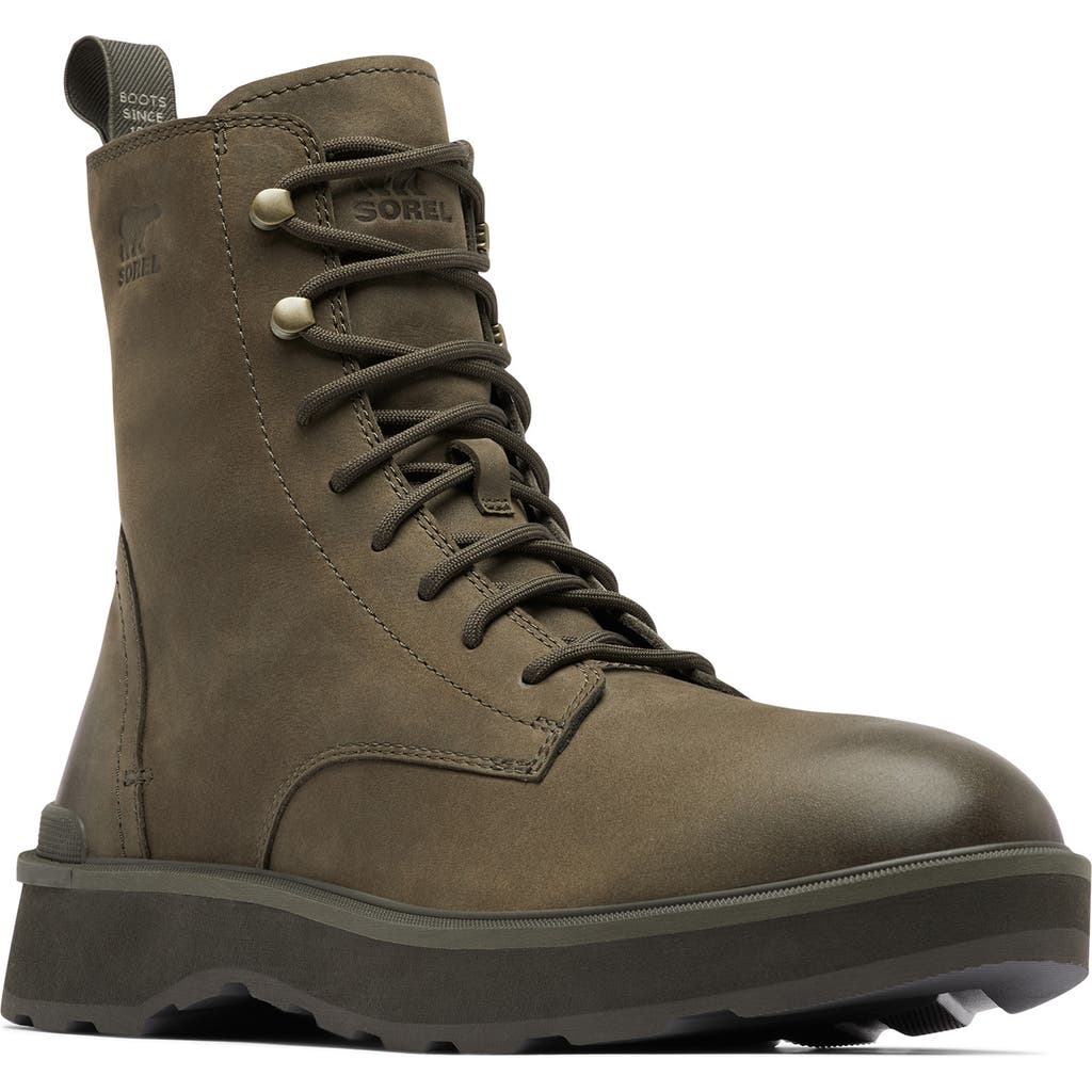 Sorel Hi-line Waterproof Lace-up Boot In Brown