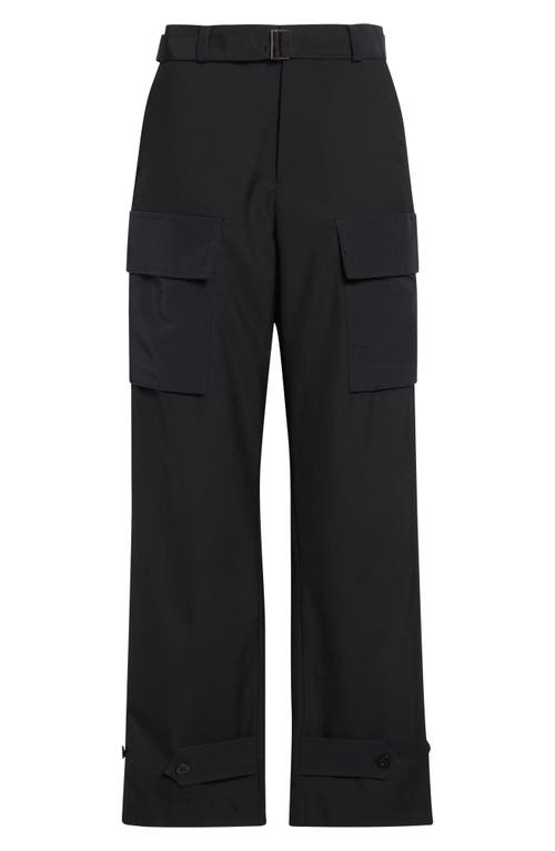 Sacai Suiting Cargo Pants In Black