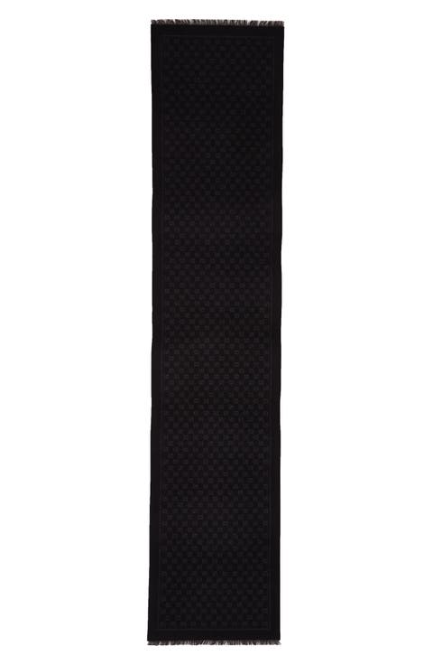 Double-G Logo Metallic Jacquard Scarf