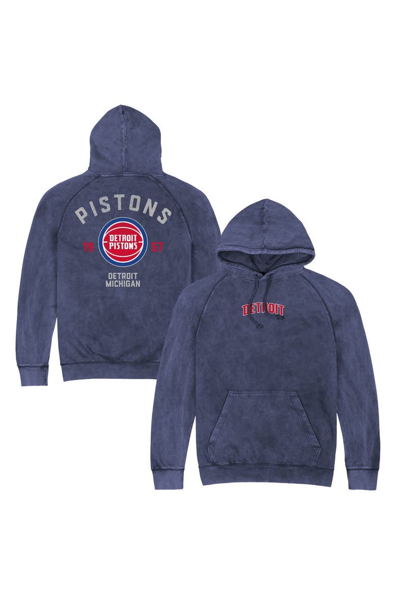 Unisex Stadium Essentials Blue Detroit Pistons Get Back Vintage Raglan Hoodie, Main, color, Blue