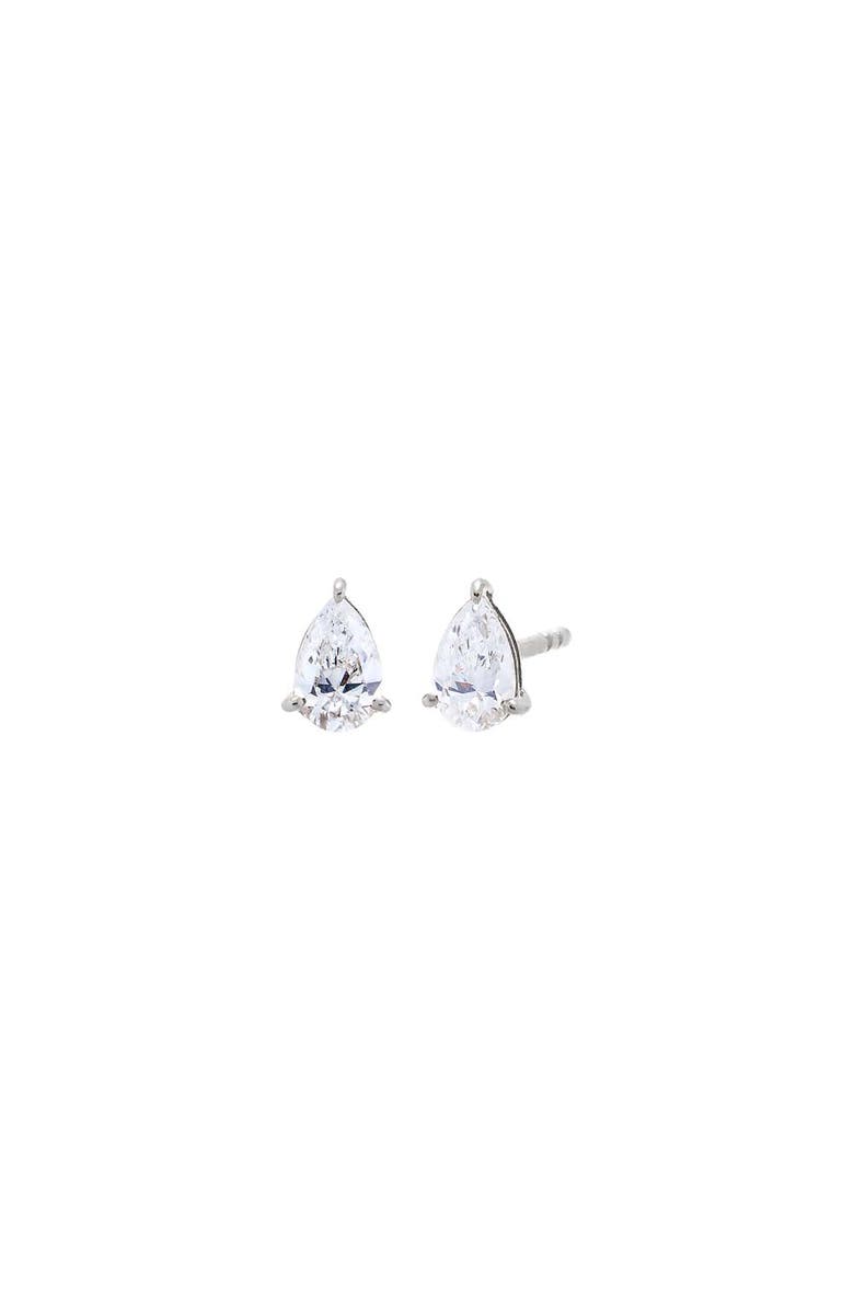 BY ADINA EDEN Lab Grown Diamond Pear Stud Earring 14K, Main, color,