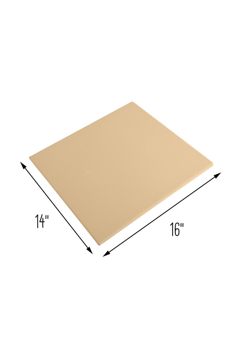 Old Stone Cordierite Rectangle Pizza Stone, 14x16-Inch, Alternate, color, Beige