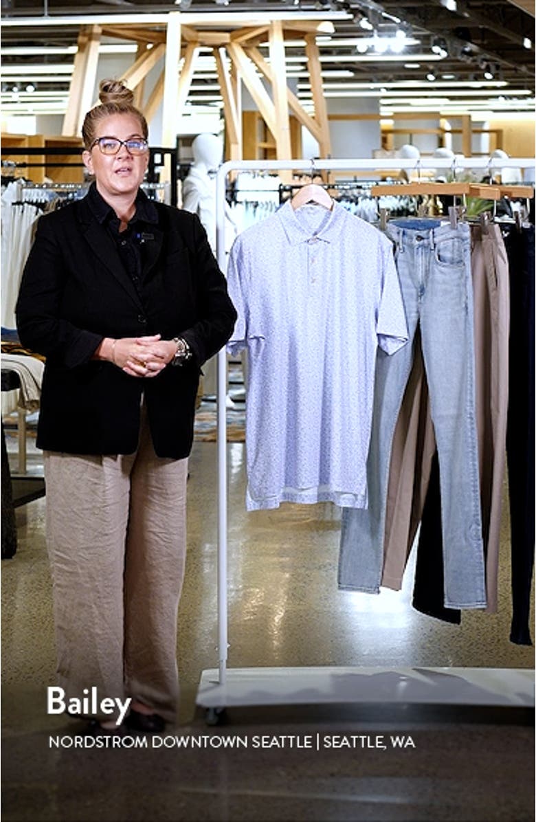 Dazed & Transfused Scatter Print Performance Golf Polo, sales video thumbnail