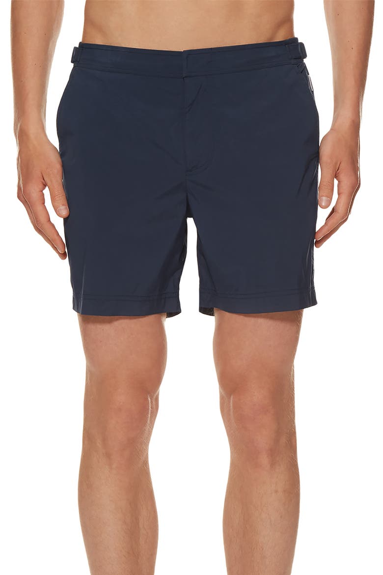 Bulldog Sport Swim Trunks, Main, color, NAVY