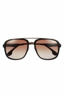 Carrera Eyewear 57mm Gradient Aviator Sunglasses