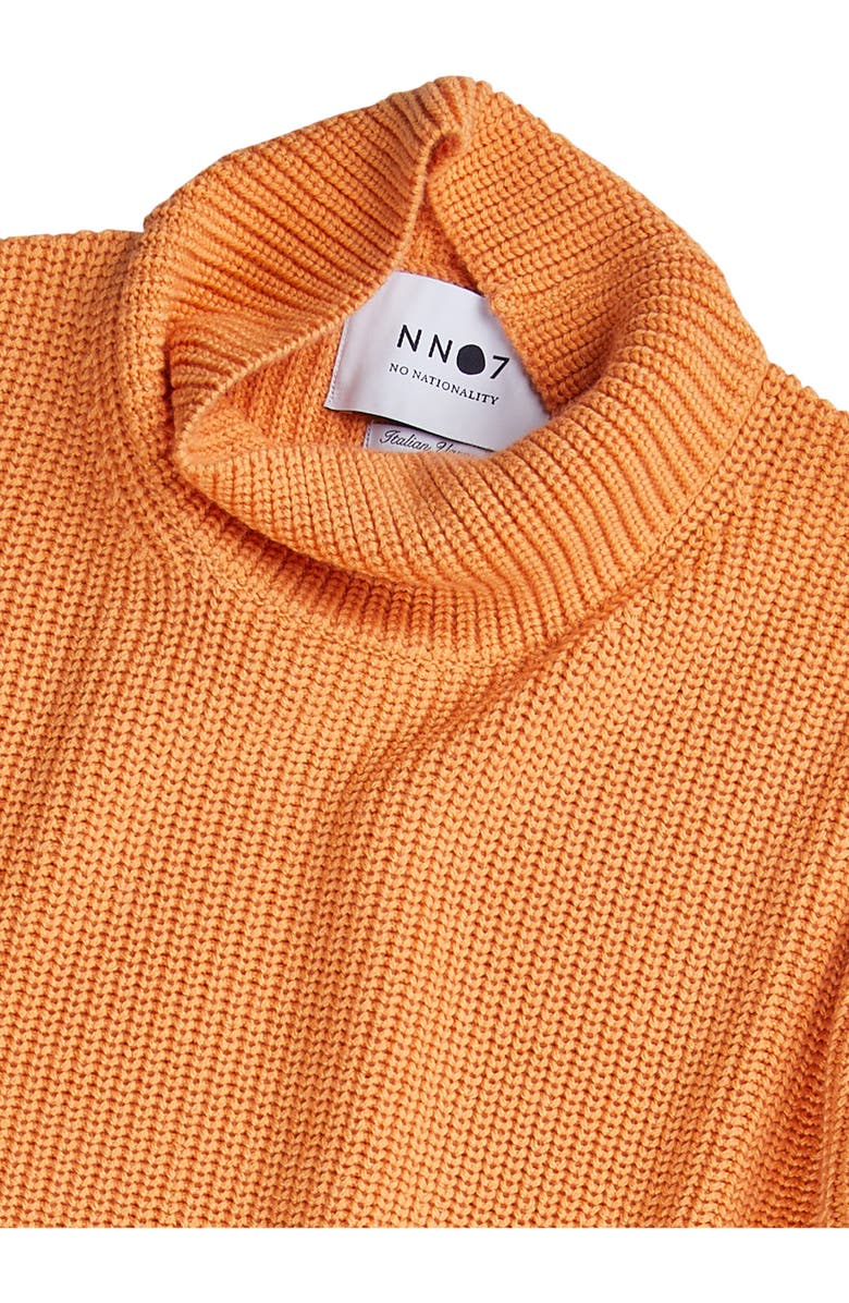 NN07 Rib Mock Neck Wool Blend Sweater, Alternate, color, Papaya