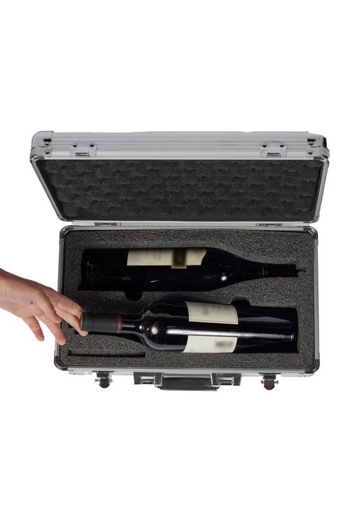 VinBottle 2-Bottle Case - Silver